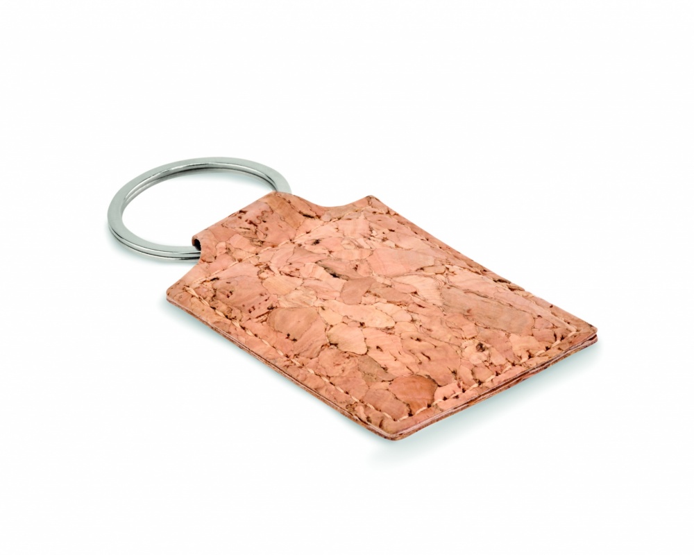 Logo trade promotional products picture of: Rectangular cork key ring Imatra