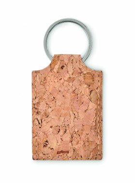 Logo trade corporate gift photo of: Rectangular cork key ring Imatra