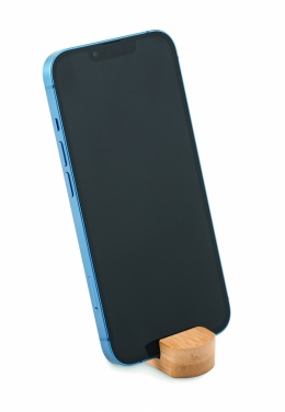 Logo trade promotional merchandise photo of: Mini bamboo phone stand