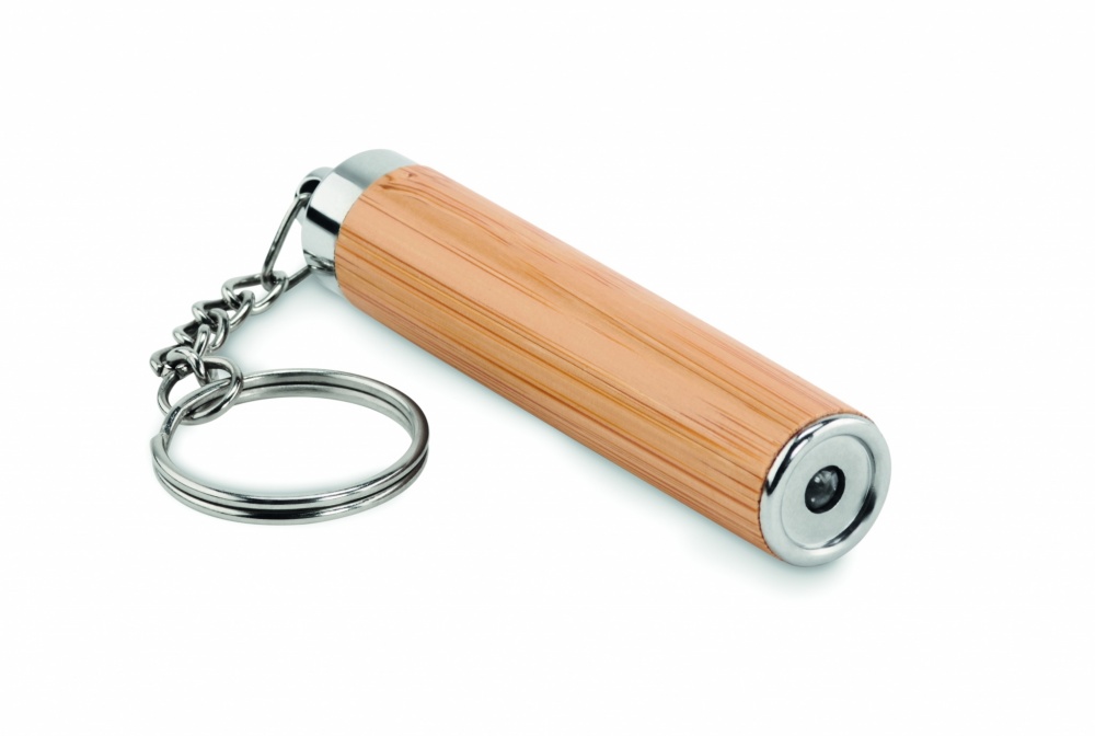 Logotrade promotional gift picture of: Mini bamboo torch with keyring