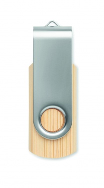 Logo trade promotional giveaway photo of: Techmate bamboo USB 16GB       MO6898-40