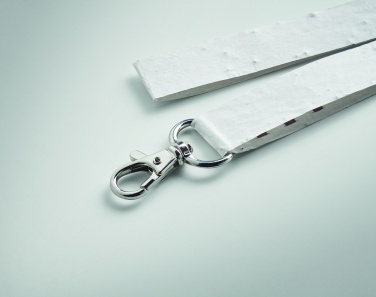 Logo trade business gifts image of: Seed paper lanyard w/hook