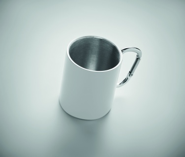 Logo trade advertising products picture of: Metal mug and carabiner handle