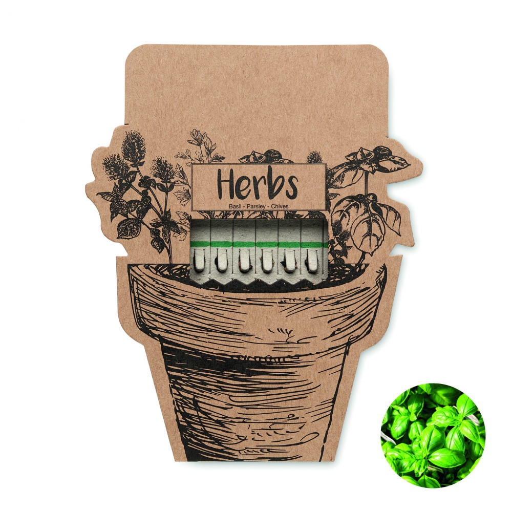 Logo trade promotional giveaways image of: Herb seeds sticks