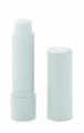 Vegan lip balm in recycled ABS, White