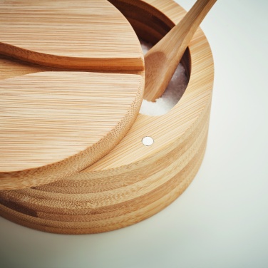 Logo trade promotional merchandise photo of: Salt and pepper bamboo box