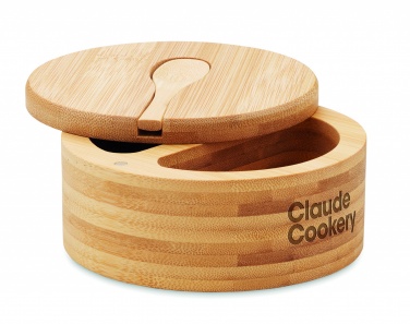 Logo trade promotional gifts picture of: Salt and pepper bamboo box