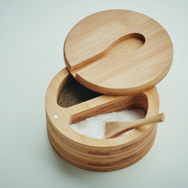 Logotrade advertising products photo of: Salt and pepper bamboo box