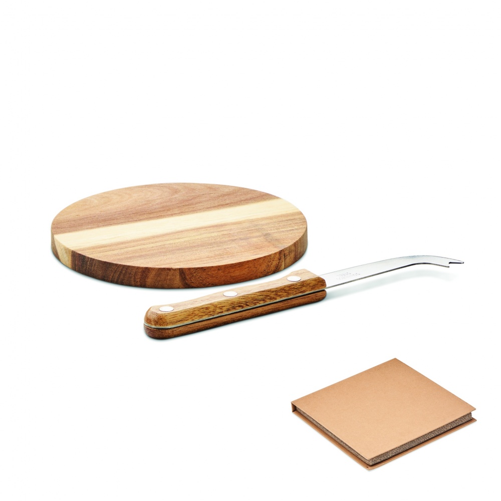 Logotrade promotional product picture of: Acacia cheese board set Dresden