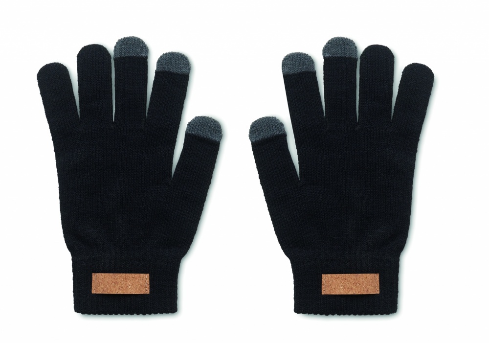 Logotrade promotional product picture of: RPET tactile gloves