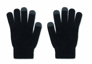 Logo trade promotional giveaways picture of: RPET tactile gloves