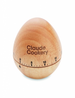 Logo trade promotional merchandise photo of: Pine wood egg timer