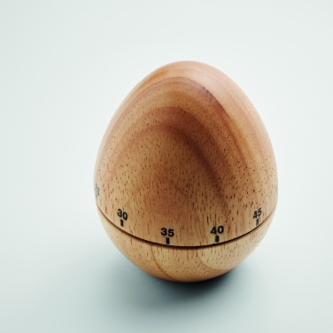 Logo trade advertising products image of: Pine wood egg timer