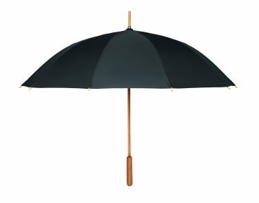 Logo trade advertising products picture of: 23,5 inch RPET/bamboo umbrella