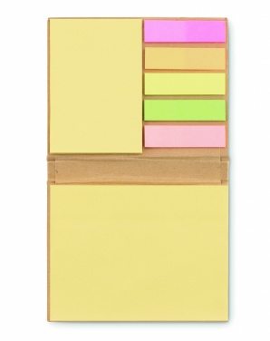 Logo trade promotional merchandise photo of: Sticky note memo pad recycled