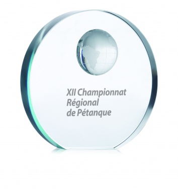 Logotrade promotional merchandise picture of: Globe glass trophy