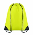 190T Polyester drawstring bag, Yellow