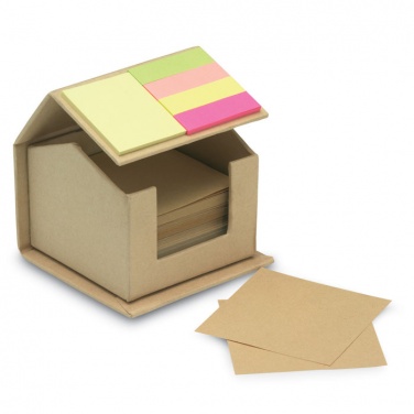 Logo trade promotional merchandise picture of: Memo/sticky notes pad recycled