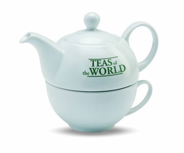 Logo trade promotional gifts picture of: Teapot and cup set 400 ml