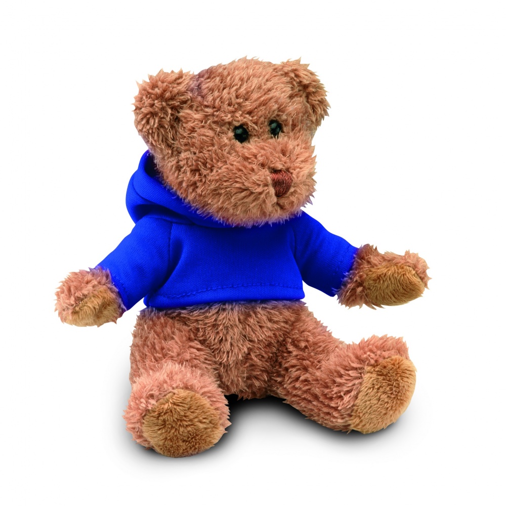 Logo trade promotional giveaways image of: Teddy bear plus with hoodie