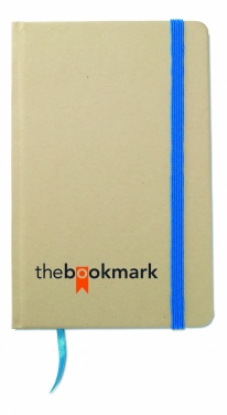 Logo trade promotional giveaways picture of: A6 recycled notebook 96 plain