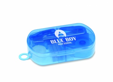 Logo trade advertising products image of: Stationery set in plastic box