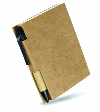 Logotrade promotional item picture of: Recycled notebook with pen