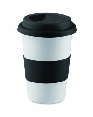 Logotrade promotional merchandise picture of: Ceramic mug w/ lid and sleeve