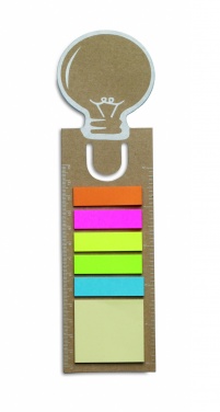 Logo trade promotional giveaways image of: Bookmark with sticky memo pad