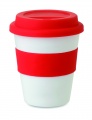 PP tumbler with silicone lid, Red