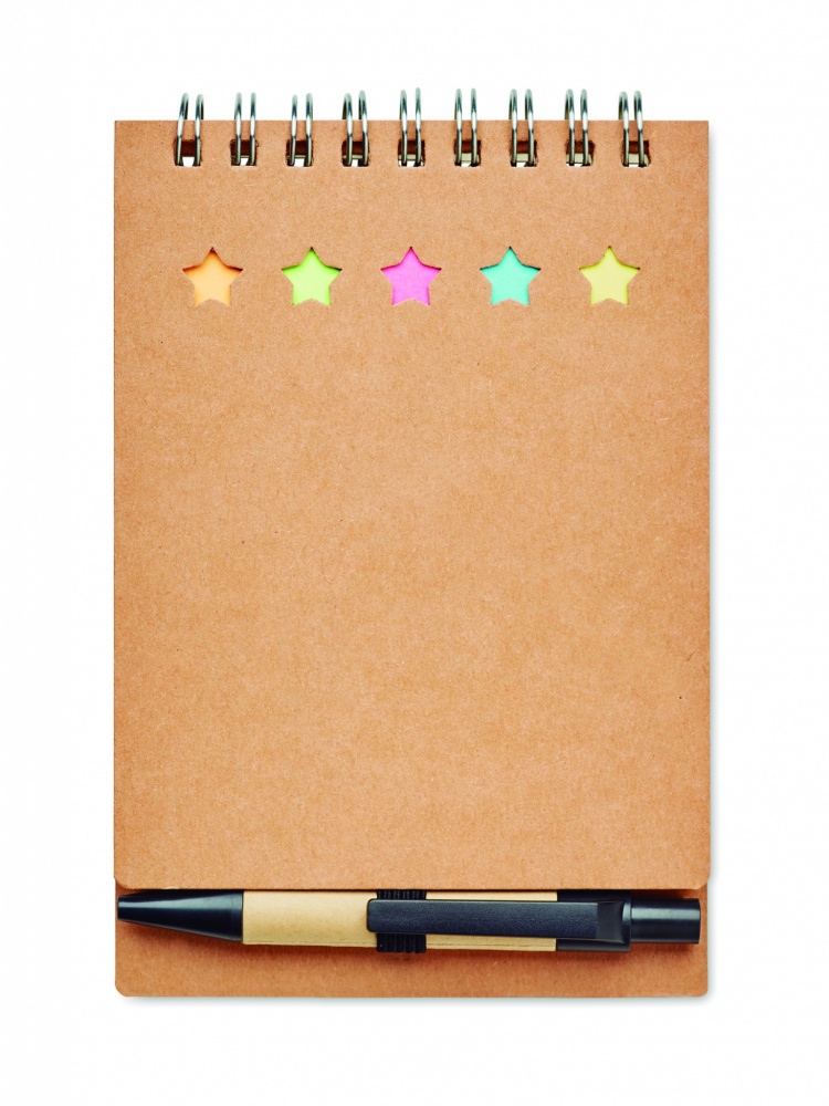 Logo trade promotional giveaway photo of: Notepad with pen and memo pad