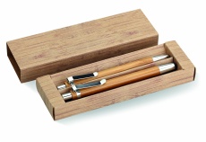 Bamboo pen and pencil set