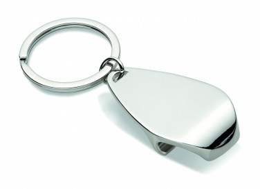 Logo trade promotional gifts image of: Bottle opener key ring Tornio