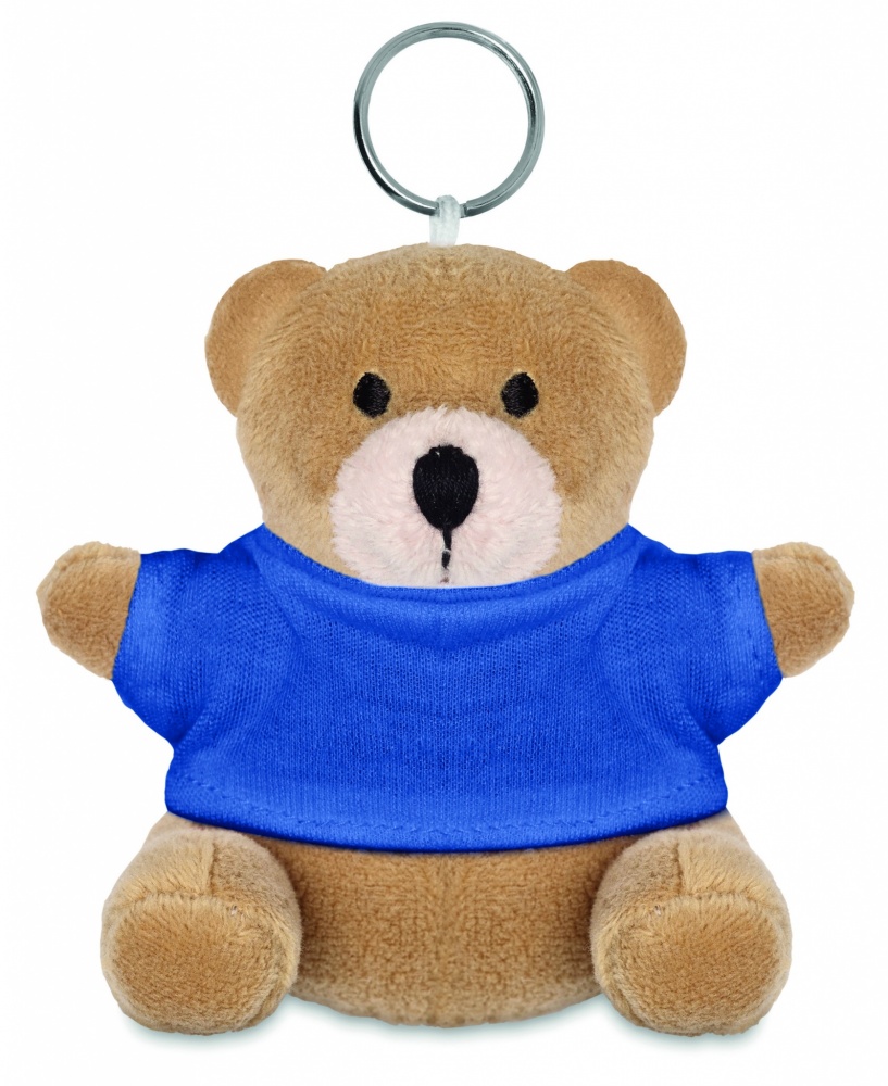 Logo trade business gifts image of: Teddy bear key ring FINLAND