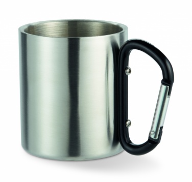 Logo trade advertising product photo of: Metal mug & carabiner handle