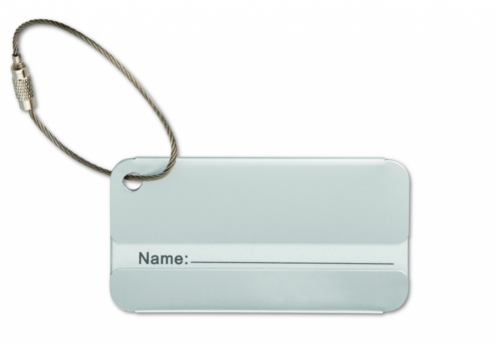 Logotrade promotional product image of: Aluminium luggage tag