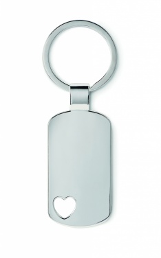 Logotrade promotional merchandise image of: Key ring with heart detail Jūrmala