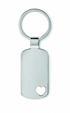 Logo trade advertising products picture of: Key ring with heart detail Jūrmala