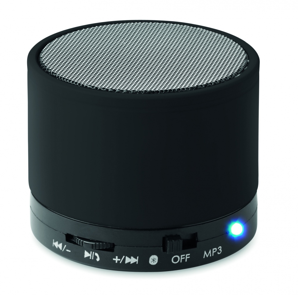 Logo trade corporate gifts picture of: Round wireless speaker