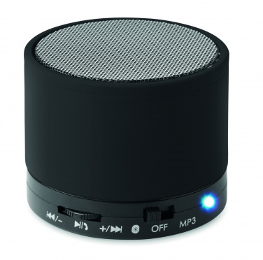 Logo trade business gifts image of: Round wireless speaker