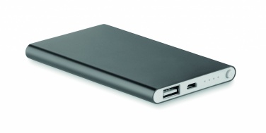 Logo trade promotional giveaways picture of: Flat power bank 4000 mAh