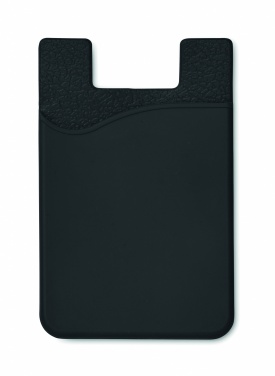 Logo trade advertising products image of: Silicone cardholder