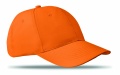 6 panels baseball cap, Orange