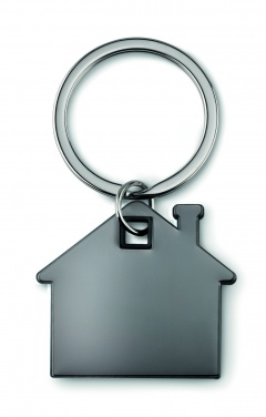 Logotrade advertising product image of: House shape plastic key ring Rezekne