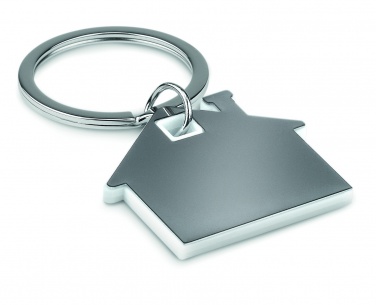 Logotrade advertising product image of: House shape plastic key ring Rezekne