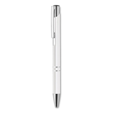 Logo trade promotional giveaway photo of: Push button aluminium pen