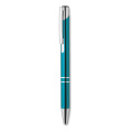 Push button aluminium pen, Turquoise