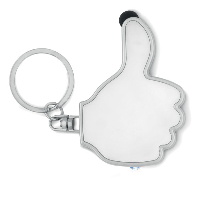 Logo trade promotional giveaway photo of: Thumbs up led light w/key ring Valmiera