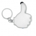 Thumbs up led light w/key ring Valmiera, White