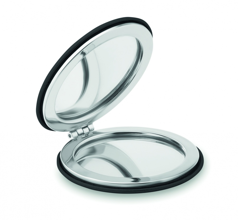 Logo trade advertising products image of: Round PU mirror